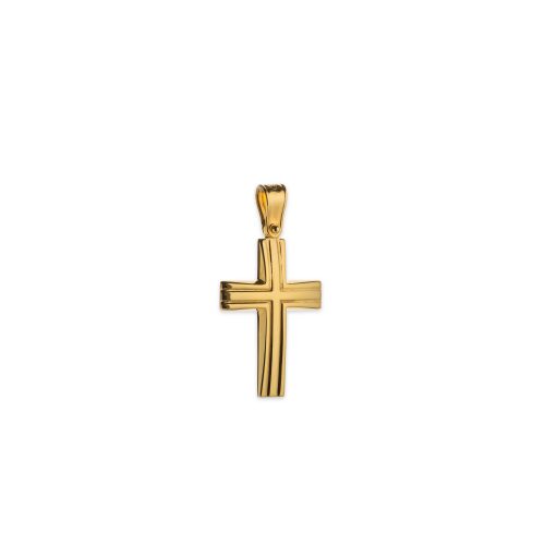 Χρυσός σταυρός Κ14-1001-κοσμήματα μαμόγλου αθήνα