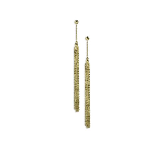 Χρυσά σκουλαρίκια κρεμαστά Κ14-4-κοσμήματα μαμόγλου Αθήνα