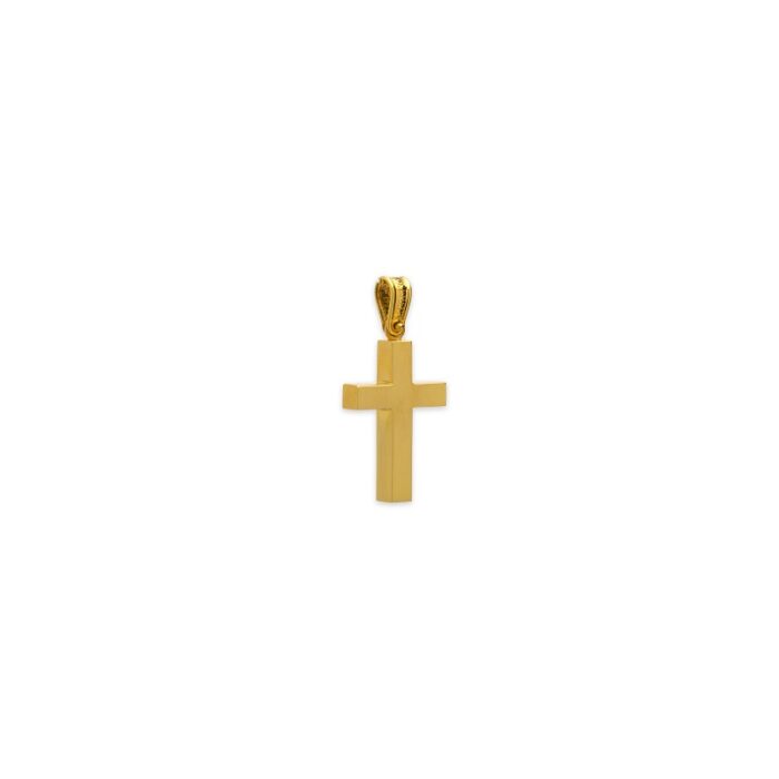Χρυσός σταυρός Κ14-30Β-κοσμήματα μαμόγλου Αθήνα