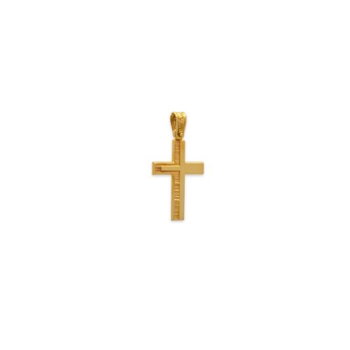 Χρυσός σταυρός Κ14-33-κοσμήματα μαμόγλου Αθήνα