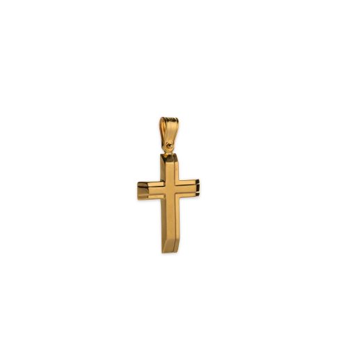 Χρυσός σταυρός Κ14-1006-κοσμήματα μαμόγλου αθήνα