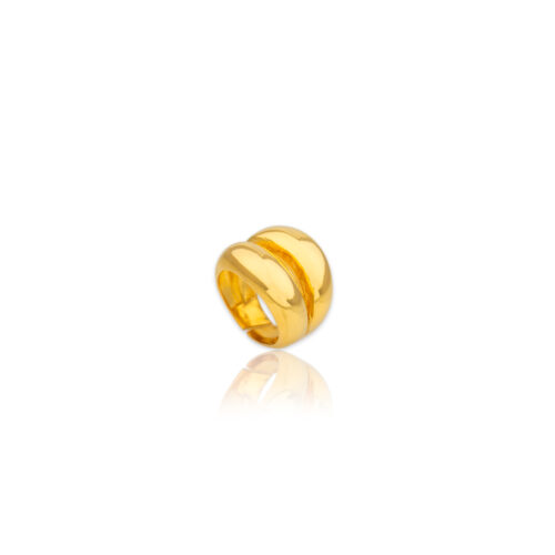 Ασημένιο επιχρυσωμένο δαχτυλίδι -100-κοσμήματα μαμόγλου Αθήνα