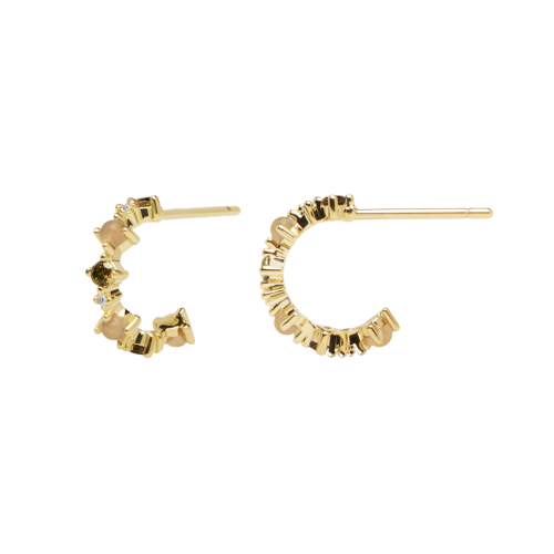 Ασημένια επιχρυσωμένα σκουλαρίκια glory-b-κοσμήματα Μαμόγλου Αθήνα