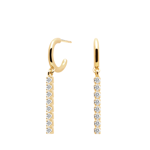 Ασημένια επιχρυσωμένα σκουλαρίκια naomi gold-b-κοσμήματα Μαμόγλου Αθήνα