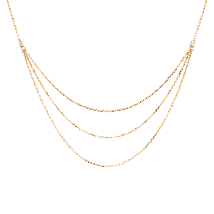 Ασημένιο επιχρυσωμένο κολιέ nia gold-a-κοσμήματα Μαμόγλου