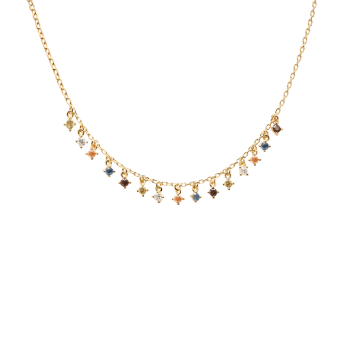 Ασημένιο επιχρυσωμένο κολιέ willow gold-a-κοσμήματα Μαμόγλου