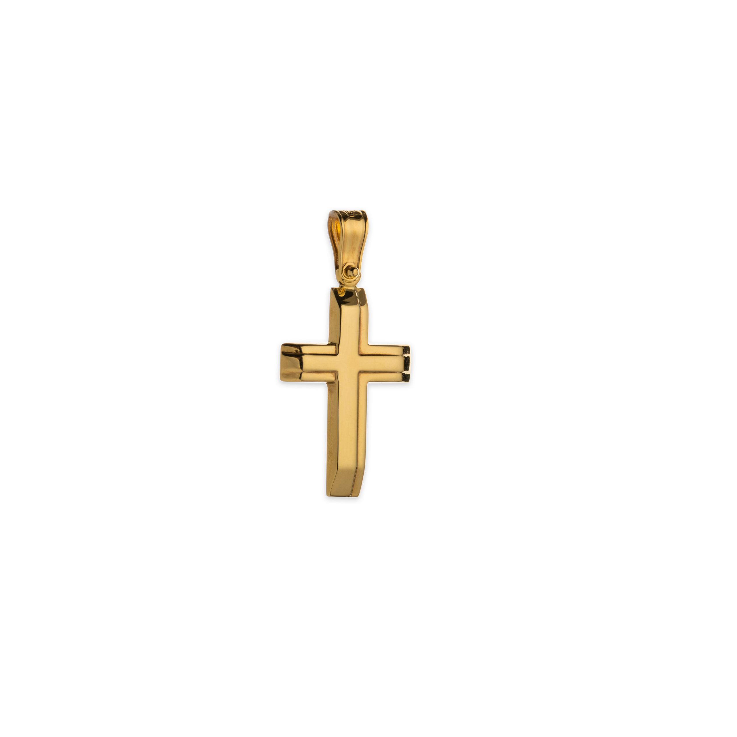 Χρυσός σταυρός Κ14-1005-κοσμήματα μαμόγλου αθήνα