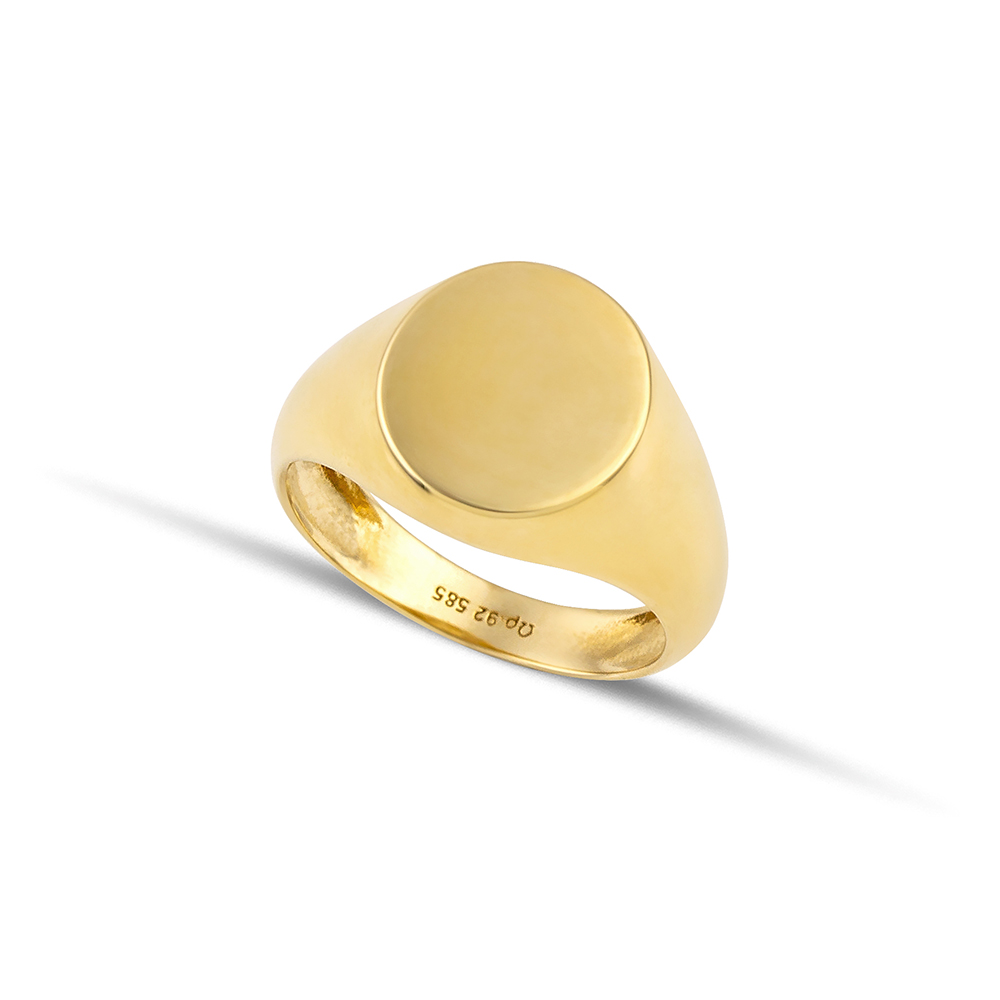 Χρυσό δαχτυλίδι σεβαλιέ Κ14-01-κοσμήματα μαμόγλου Αθήνα