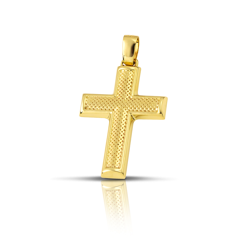 Χρυσός σταυρός Κ14-005-κοσμήματα μαμόγλου Αθήνα