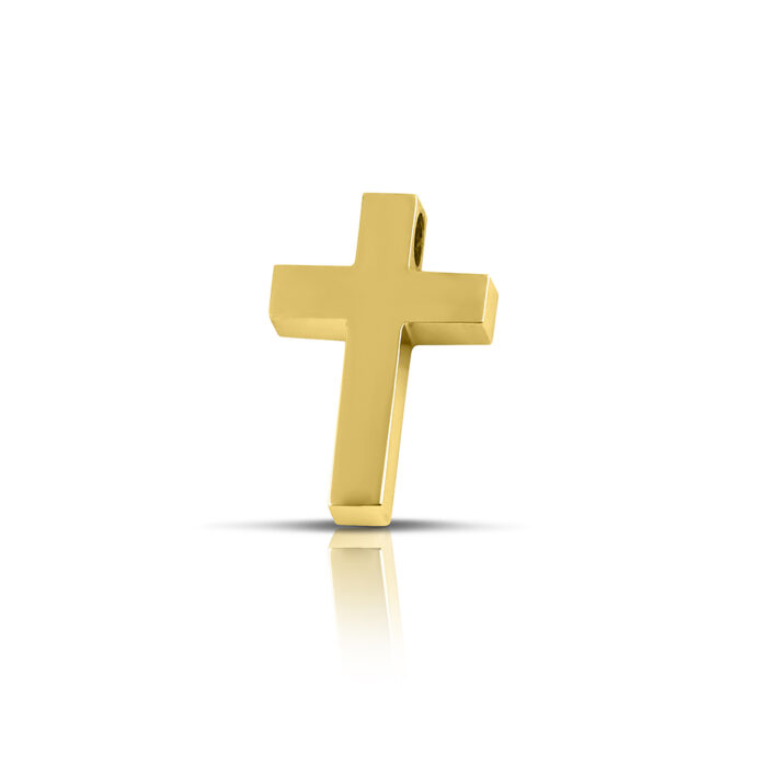 Χρυσός σταυρός Κ14-105-κοσμήματα μαμόγλου αθήνα