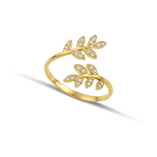 Χρυσό δαχτυλίδι ελιά Κ14-90-κοσμήματα μαμόγλου Αθήνα
