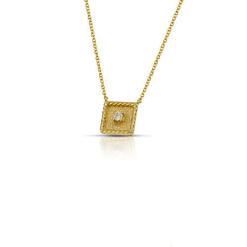 Χρυσό κολιέ με διαμάντι Κ14-95-κοσμήματα μαμόγλου Αθήνα