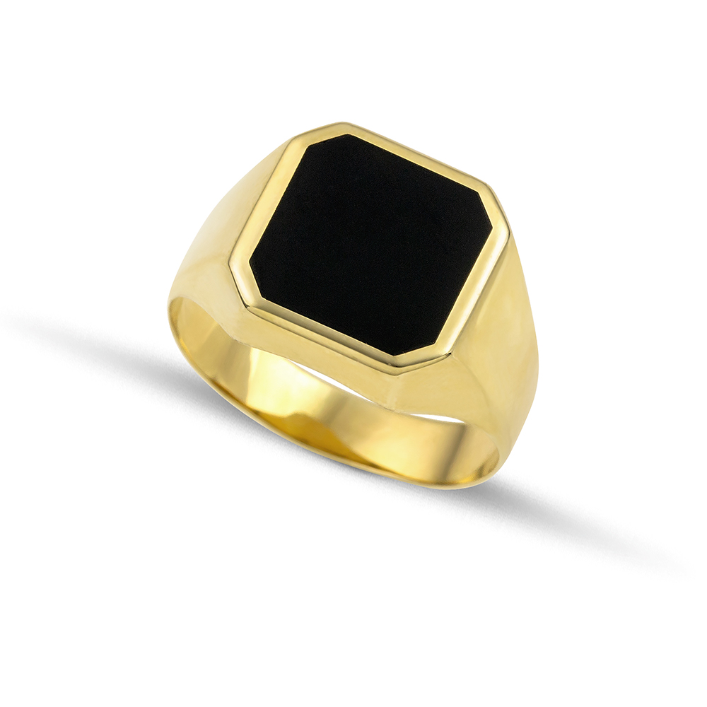 Χρυσό δαχτυλίδι τετράγωνο Κ14-90-κοσμήματα μαμόγλου Αθήνα