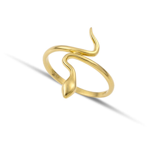 Χρυσό δαχτυλίδι φίδι μεγάλο Κ14-10-κοσμήματα μαμόγλου Αθήνα